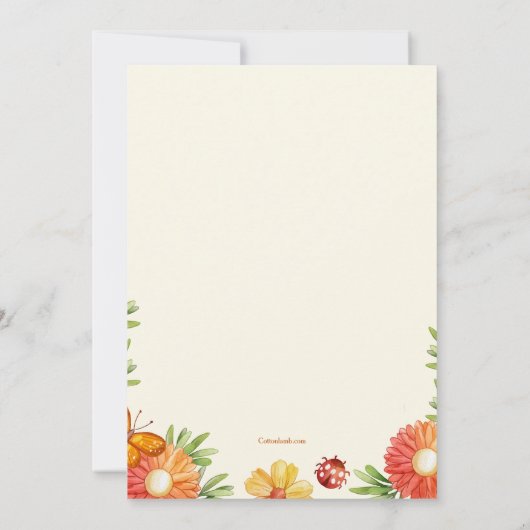 Garden Visitors Einladung (Rückseite)