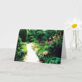 Garden Walk Digital 5" x 7" Faltkarte Karte