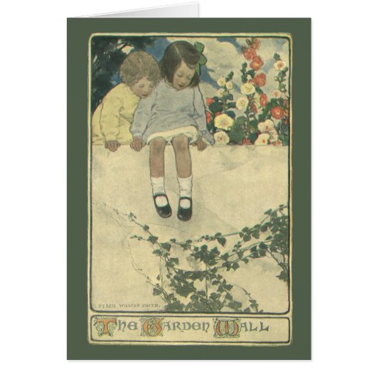 Garden Wall Jessie Willcox Smith, Vintage Kinder (Vorne)