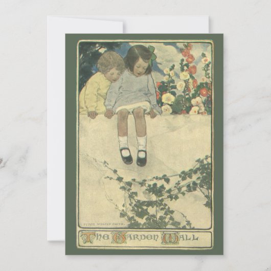 Garden Wall Jessie Willcox Smith, Vintage Kinder (Vorderseite)