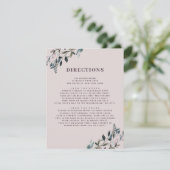 Garden Wappen Mauve Lila Hochzeitsanweisungen RSVP Karte (Stehend Vorderseite)