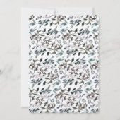 Garden Wappen Rustic Kraft Brautparty Einladung (Rückseite)