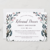 Garden Wappen Rustic Kraft Floral Wedding Probe Einladung (Vorderseite)