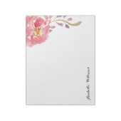 Garden Wasserfarbe Personalisiert Notizblock (Rotiert)