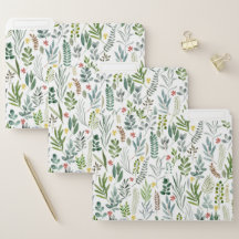 Garden Watercolor-Blätter