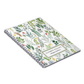 Garden Watercolor Blätter Personalisiert Notizblock (Rechte Seite)
