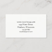 Garden Watering Can Blume Bouquet Visitenkarte (Rückseite)