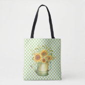 Garden Watering Can Sonnenblumen Tasche (Vorderseite)