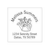 Garden Watering Dose mit Blume Adresse 2 Gummistempel (Prägung)