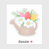 Garden Watering Dose mit Blume Aufkleber (Blatt)