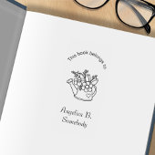 Garden Watering Dose mit Blume Buchzeichen Gummistempel