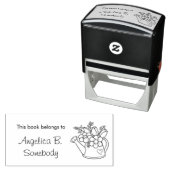 Garden Watering Dose mit Blume Buchzeichen Permastempel (Beispiel)