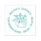 Garden Watering Dose mit Blume Runde Adresse 2 Permastempel (Design)