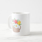 Garden Watering Dose with Blume - Blühende Hoffnun Kaffeetasse (Vorderseite Links)