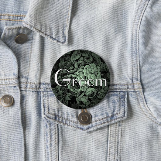 Garden Wedding Button: Groom Button (Beispiel)