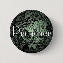 Garden Wedding Button: Preacher Button