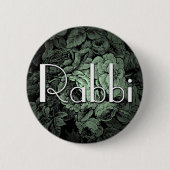 Garden Wedding Button: Rabbi Button (Vorderseite)