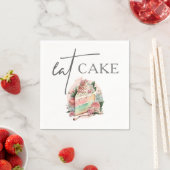 Garden Wedding Eat Cake Serviette (Beispiel)