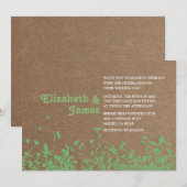 Garden Wedding Einladungen (Vorne/Hinten)