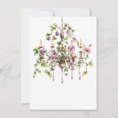 Garden Wedding Floral Arch Fountain RSVP Karte (Rückseite)