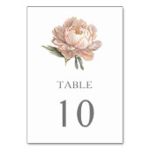 Garden Wedding Floral Tischnummer (Vorderseite)