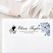 Garden Wedding Monogram Script Elegante Rose (Insitu)