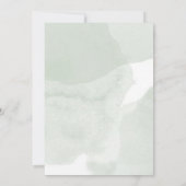 Garden Wedding Olive Flora Script Einladung (Rückseite)