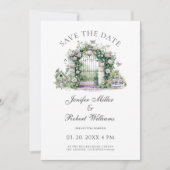 Garden Wedding Party Blumengarten Tür Einladung (Vorderseite)