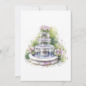 Garden Wedding Party Blumengarten Tür Einladung (Rückseite)