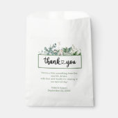 Garden Wedding Personalisiert White Fevor Bags Geschenktütchen (Vorderseite)
