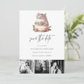 Garden Wedding Save the Date QR Code (Stehend Vorderseite)