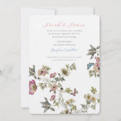 Garden Wedding Wildblumen Einladung (Vorderseite)