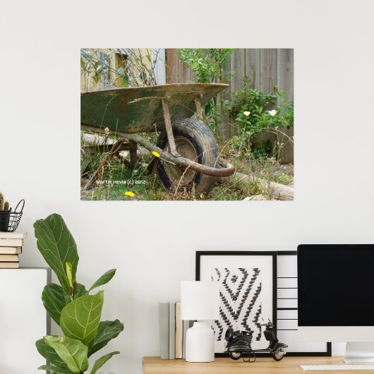 Garden Wheelbarrow Poster (Heimbüro)