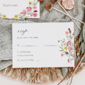 Garden Whimsical Floral Elegante Wedding RSVP Card