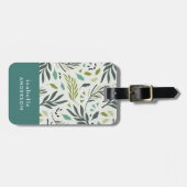 Garden Whimsy Greenery Personalisiert Gepäckanhänger (Vorderseite horizontal)