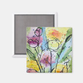 Garden Whimsy Magnet (Vorderseite/Rückseite)