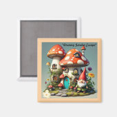 "Garden Whimsy Paradise" Magnet (Vorderseite/Rückseite)