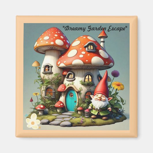 "Garden Whimsy Paradise" Magnet (Vorne)