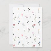 Garden Wildblume 30. Geburtstag Einladungen (Rückseite)