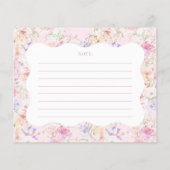 Garden Wildblume Modernes Wavy Brautparty (Rückseite)