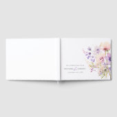 Garden Wildblumen Lila Lavendel Lila Hochzeit Gästebuch (Voll)