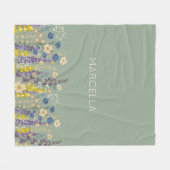 Garden Wildblumen Sommergarten Hochzeit Fleecedecke (Vorderseite (Horizontal))