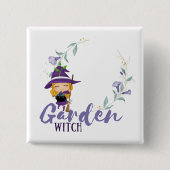 GARDEN WITCH - Personalize with text, spell, sigil Button (Vorderseite)