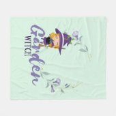 GARDEN WITCH - Personalize with text, spell, sigil Fleecedecke (Vorderseite (Horizontal))