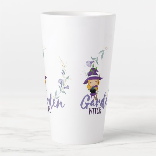GARDEN WITCH - Personalize with text, spell, sigil Milchtasse (Vorderseite)