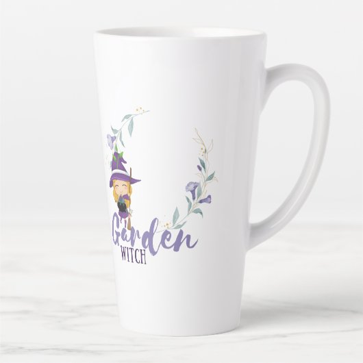 GARDEN WITCH - Personalize with text, spell, sigil Milchtasse (Rechts)