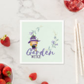 GARDEN WITCH - Personalize with text, spell, sigil Serviette (Beispiel)