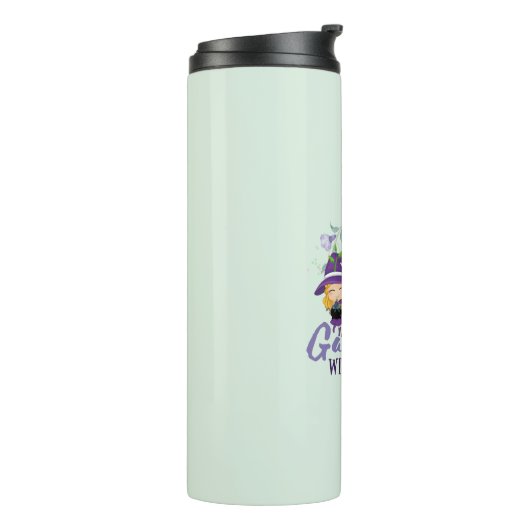 GARDEN WITCH - Personalize with text, spell, sigil Thermosbecher (Nach links gedreht)