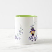 GARDEN WITCH - Personalize with text, spell, sigil Zweifarbige Tasse (Mittel)