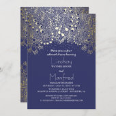 Garden Wonderland Gold Probe Einladung (Vorne/Hinten)